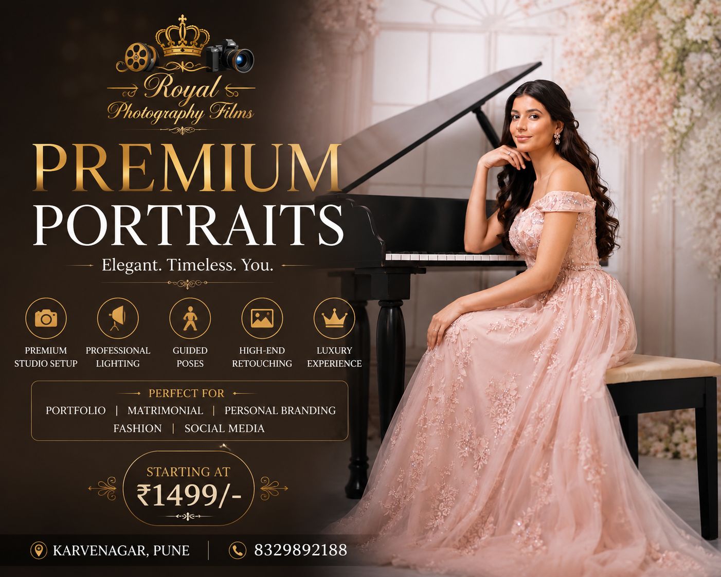 ✨ Premium Portrait Shoot ✨ baby photoshoot package cover image in Pune