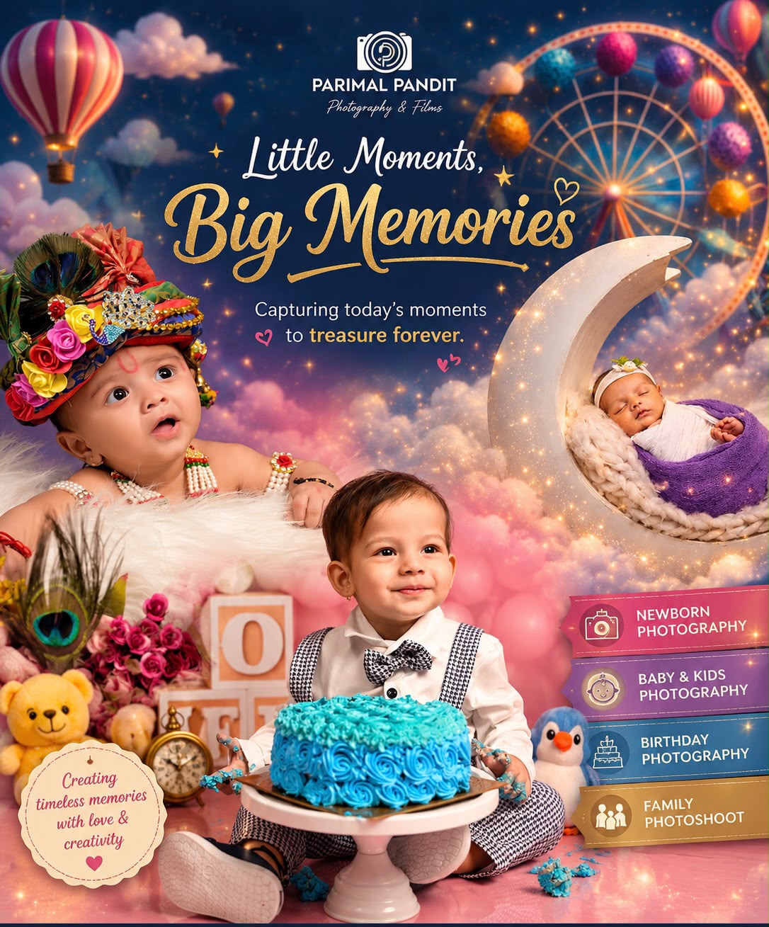 Platinum Package baby photoshoot package cover image in Pune
