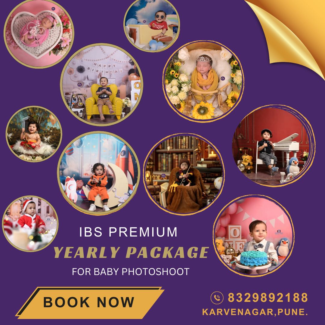 Yearly Baby Photoshoot Package baby photoshoot package cover image in Pune