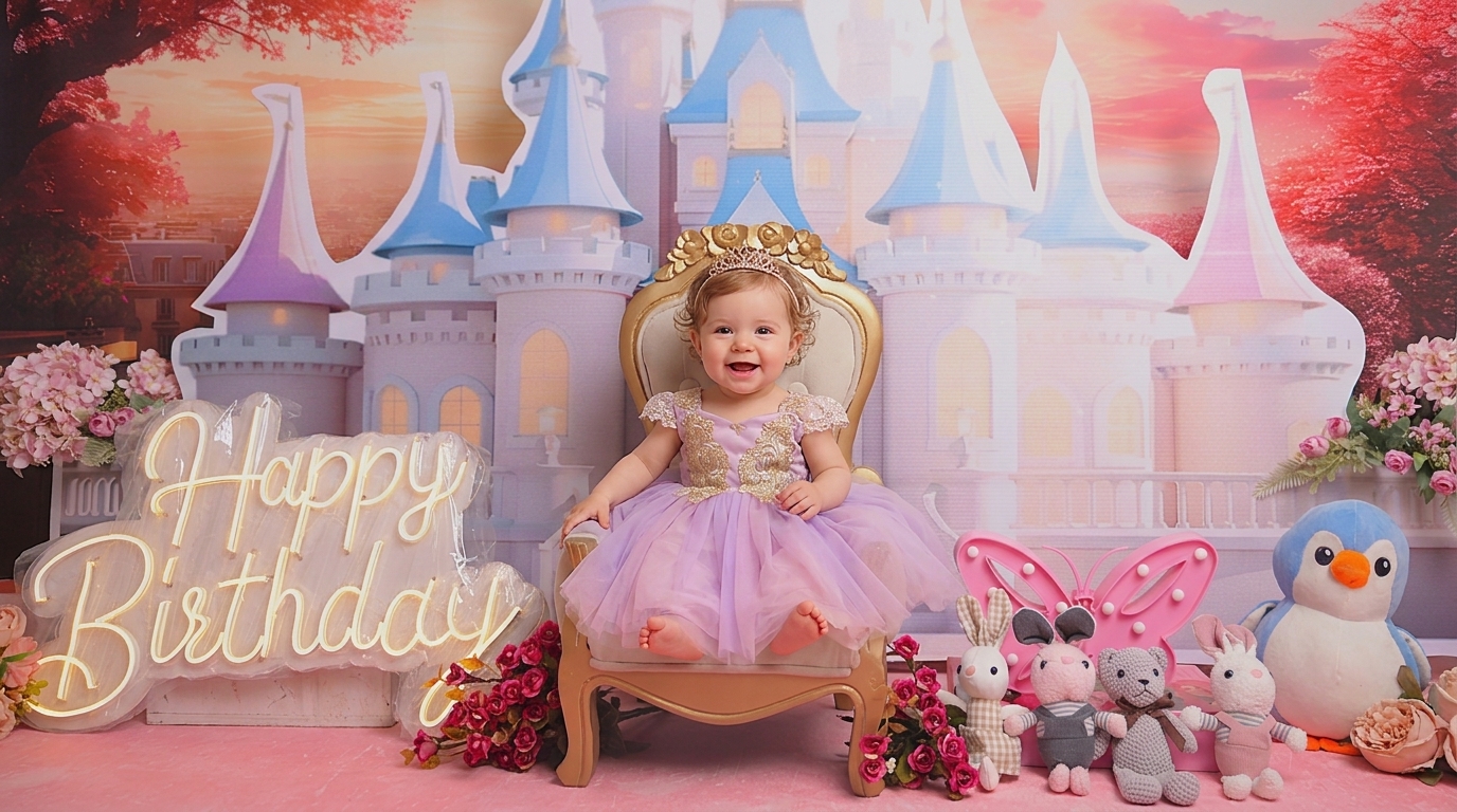 Castle of Princess baby photoshoot theme preview at IBS Baby Photoshoot Pune