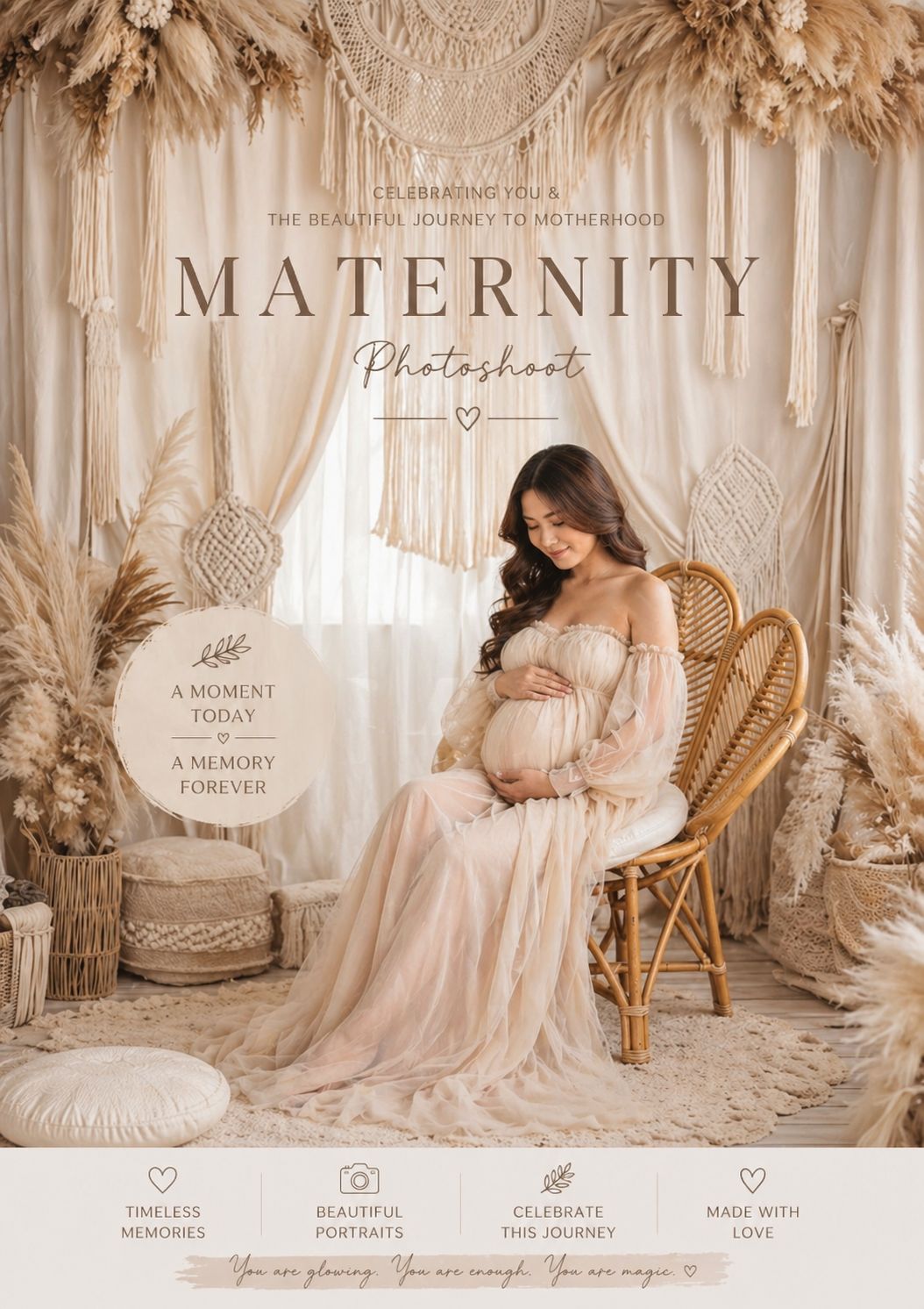 Boho Royale baby photoshoot theme preview at IBS Baby Photoshoot Pune