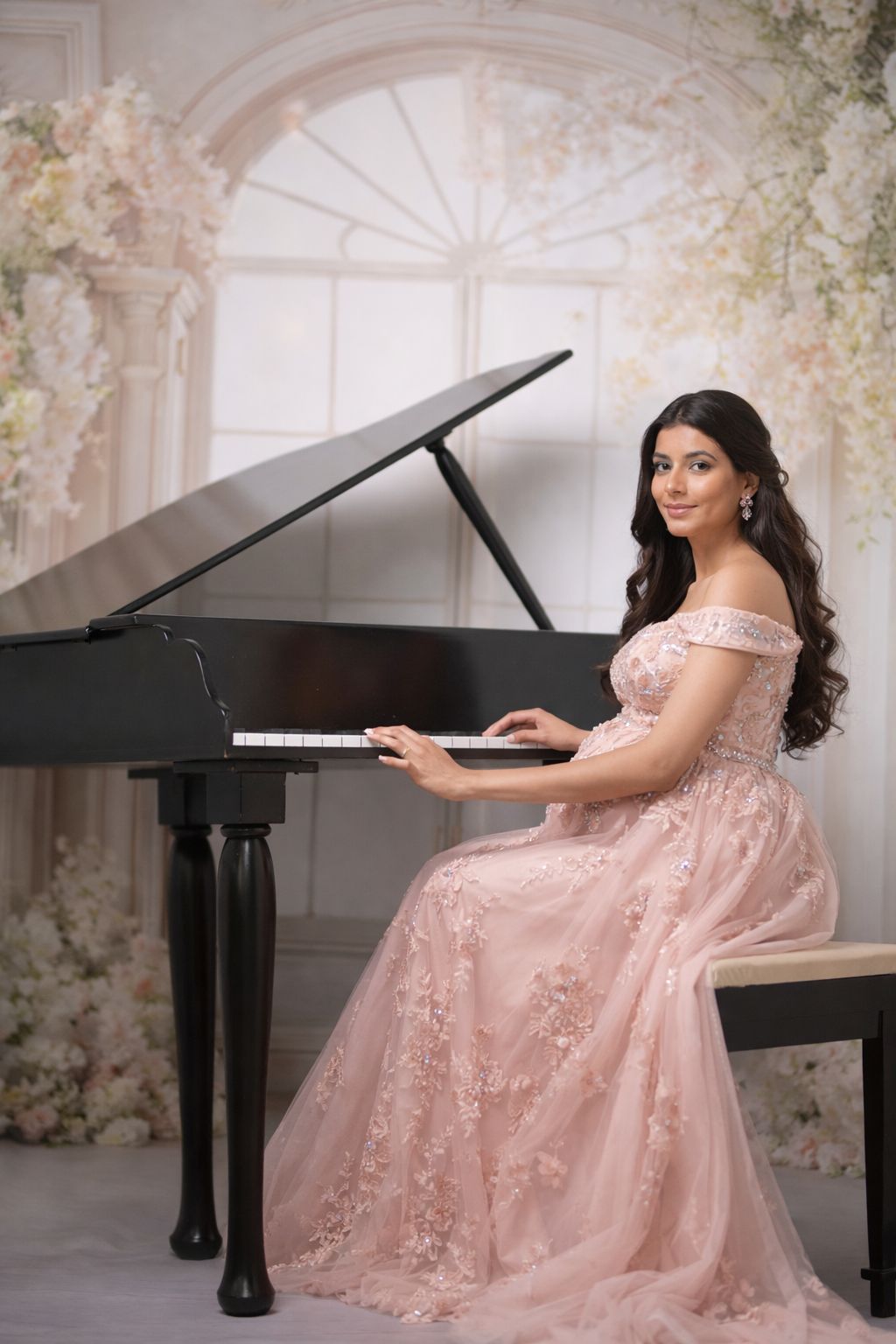 Piano Palace baby photoshoot theme preview at IBS Baby Photoshoot Pune